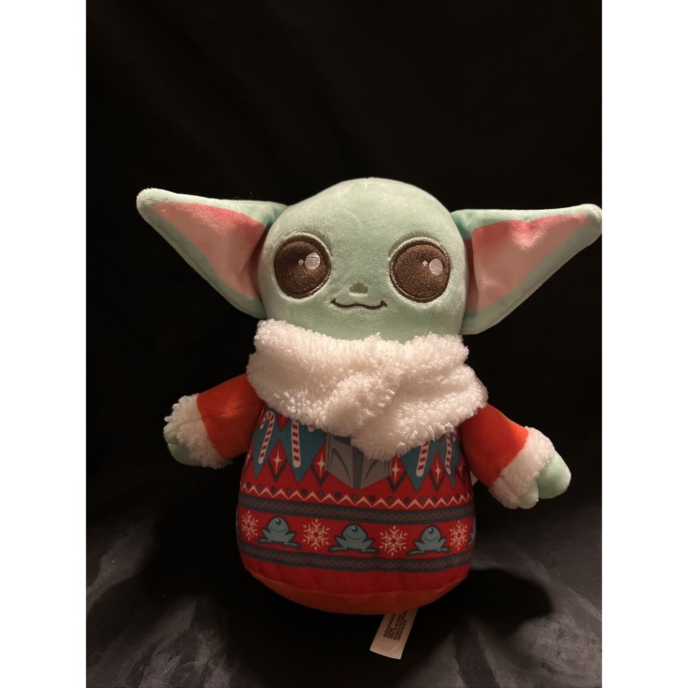 Disney Star Wars The Mandalorian GROGU HOLIDAY CHRISTMAS SWEATER 8" PLUSH 2023